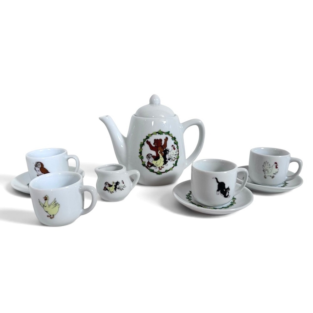 Vintage Maurice Sendak Little Bear Ceramic Tea Set Cup Teapot Incomplete Damaged